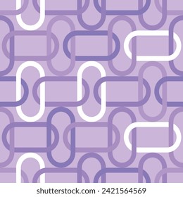 Seamless geometric chain pattern. Vector Illustration.