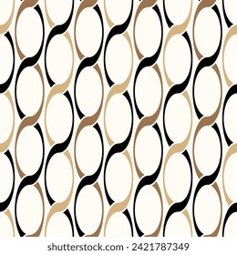 Seamless geometric chain pattern. Vector Illustration.