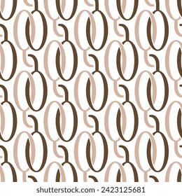Seamless geometric chain pattern. Vector Illustration.