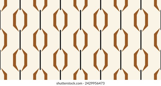 Seamless geometric chain pattern. Vector Illustration.