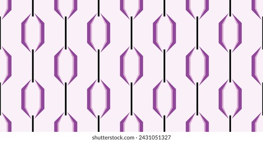 Seamless geometric chain pattern. Vector Illustration.