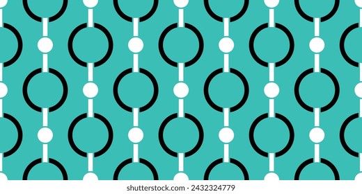 Seamless geometric chain pattern. Vector Illustration.