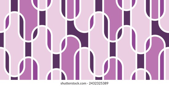 Seamless geometric chain pattern. Vector Illustration.