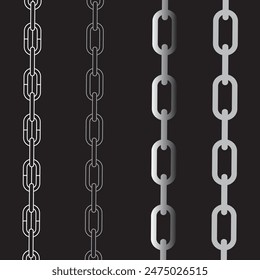 Seamless geometric chain pattern. Vector Illustration design eps 10