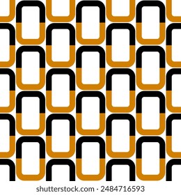 Seamless geometric chain pattern. Vector Illustration.