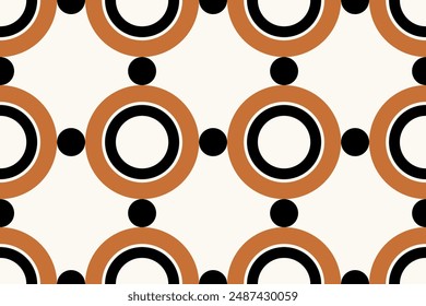 Seamless geometric chain pattern. Vector Illustration.