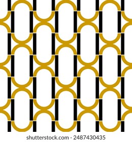 Seamless geometric chain pattern. Vector Illustration.