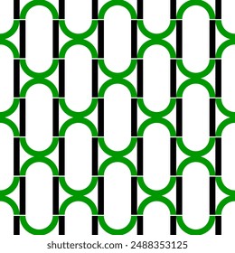 Seamless geometric chain pattern. Vector Illustration.