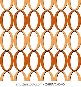 Seamless geometric chain pattern. Vector Illustration.