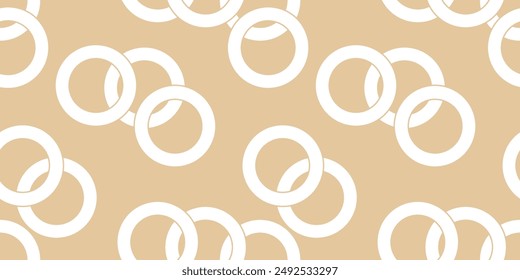 Seamless geometric chain pattern. Vector Illustration.