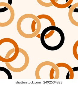 Seamless geometric chain pattern. Vector Illustration.