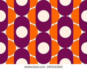 Seamless geometric chain pattern. Vector Illustration.