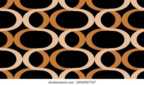 Seamless geometric chain pattern. Vector Illustration.
