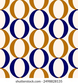 Seamless geometric chain pattern. Vector Illustration.