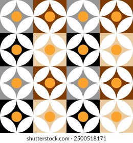 Seamless geometric chain pattern. Vector Illustration.