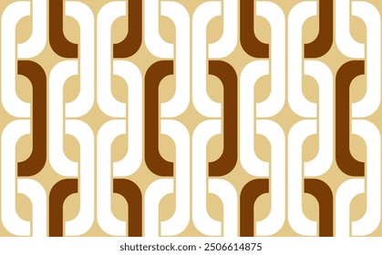 Seamless geometric chain pattern. Vector Illustration