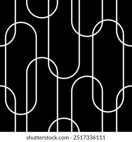 Seamless geometric chain pattern. Vector Illustration