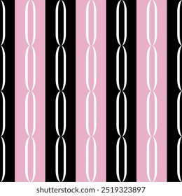 Seamless geometric chain pattern. Vector Illustration