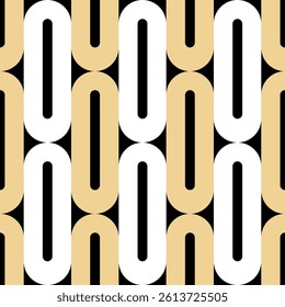 Seamless geometric chain pattern. Vector Illustration.