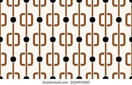 
Seamless geometric chain pattern. Vector Illustration.