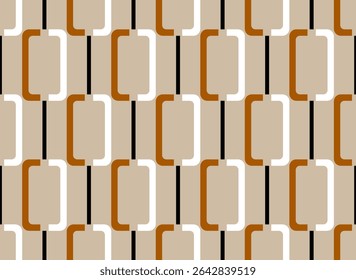 Seamless geometric chain pattern. Vector Illustration.