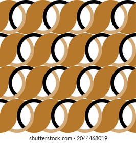 Seamless Geometric Chains Pattern. Vector Illustration.
