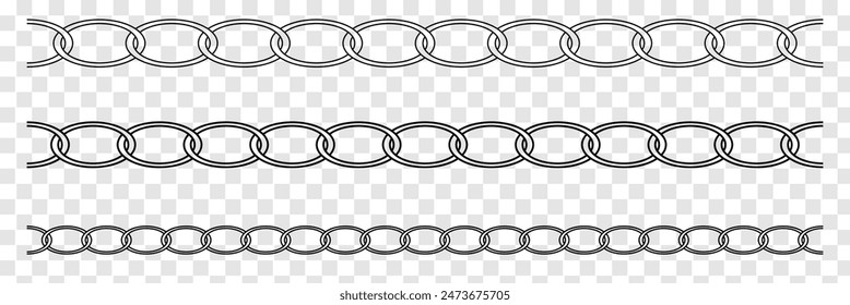 Seamless Geometric Chains Pattern. Vector Illustration. Chain pattern vector.