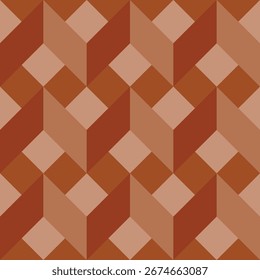 Padrão de verificação geométrica uniforme. Quadrado diagonal, entrançado, fundo de linha tecida. Textura de colcha de retalhos em cores quentes, macias, claras, cinzentas, amarelas e azeitonas. Rombo, textura irregular. Vetor