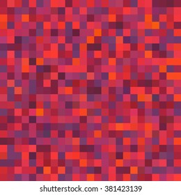 Seamless geometric checked pattern. Ideal for printing onto fabric and paper or decoration.  Pink, orange, pink colors. 