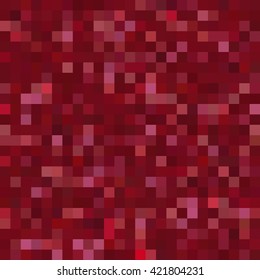 Seamless geometric checked pattern. Ideal for printing onto fabric and paper or decoration.  Red, brown colors. 