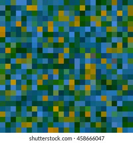 Seamless geometric checked pattern. Ideal for printing onto fabric and paper or decoration.  Blue, green colors. 