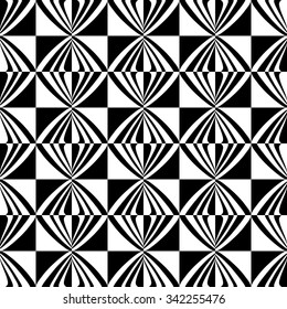 Seamless geometric checkered pattern. Vector art.