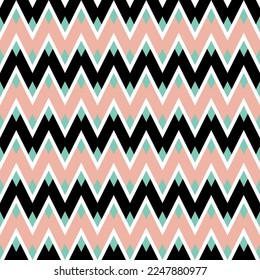 Seamless  geometric chevron pattern. Vector Illustration