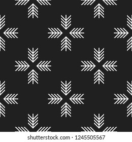 Seamless geometric Christmas patterns