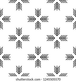 Seamless geometric Christmas patterns