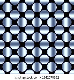 Seamless geometric circle pattern background - vector graphic design
