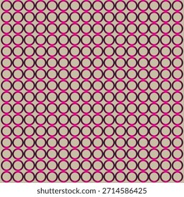 Patrón geométrico inconsútil del círculo en el fondo abstracto moderno rosado y beige