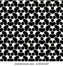 seamless geometric circles unique abstract pattern vector