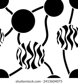 Seamless geometric circular pattern. Vector Illustration.