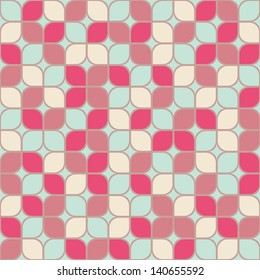 Seamless geometric color leaf pattern background