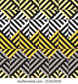 Seamless geometric color striped pattern background