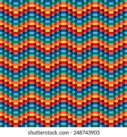 Seamless geometric colorful pattern