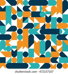 Seamless geometric colorful pattern