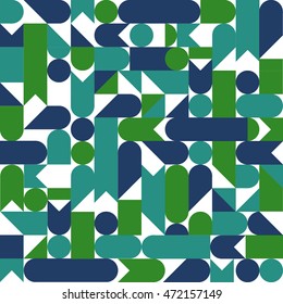 Seamless geometric colorful pattern