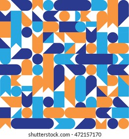 Seamless geometric colorful pattern