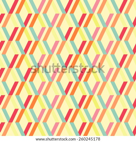 Seamless geometric colorful pattern