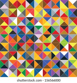 Seamless geometric colorful pattern. Print ready CMYK color mode