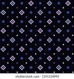 Seamless geometric colorful vector pattern. Ethnic ornament.