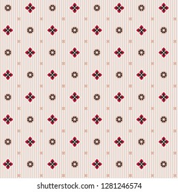 Seamless geometric colorful vector pattern. Ethnic ornament.