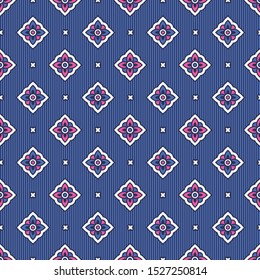 Seamless geometric colorful vector pattern. Ethnic ornament.